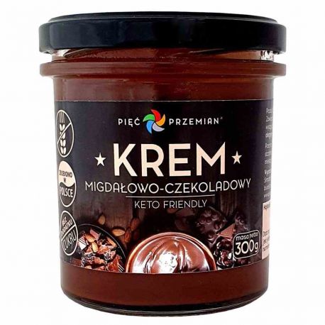 Krem migdałowo-czekoladowy KETO Pięć Przemian, 300g (Pięć Przemian)