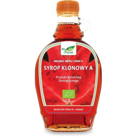 SYROP KLONOWY C BEZGLUTENOWY BIO 330 g (250 ml) - BIO PLANET (BIO PLANET - seria CZERWONA )