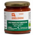 Sos pomidorowy puttanesca z oliwkami i kaparami BIO 300 g (GIROLOMONI)