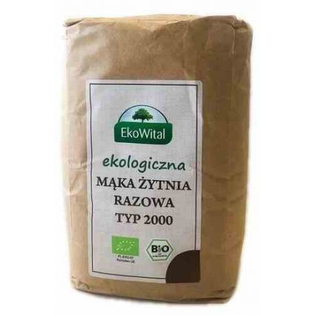Mąka żytnia razowa typ 2000 BIO 1 kg (EKOWITAL)