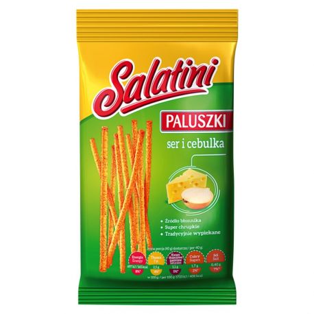 Paluszki serowo-cebulowe Salatini 40g (Salatini)