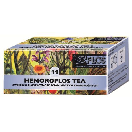 11 Hemoroflos TEA fix 20*2g - przeciw hemoroidom HERBA-FLOS (HERBAVIS)