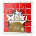 Zestaw herbatek świątecznych Kalendarz Adwentowy PUZZLE czerwony BIO 50g (ENGLISH TEA SHOP)