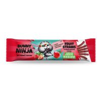 Przekąska owocowa o smaku jabłko-truskawka Fruit Straws Bunny Ninja, 16 g (Bunny Ninja)