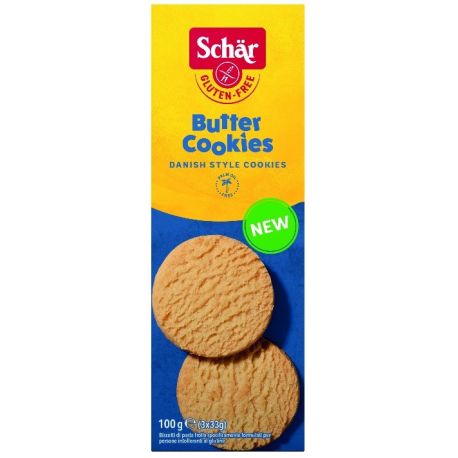 Butter cookies- ciastka maślane BEZGL. 100 g (SCHAR)