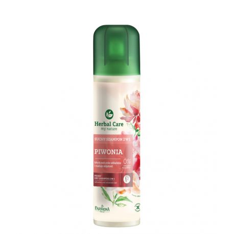 HERBAL CARE Suchy szampon PIWONIA 2w1 (odświeża i nadaje objętość) 180ml (FARMONA)