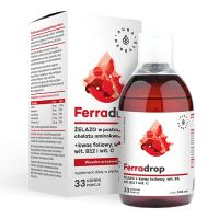 Ferradrop, żelazo + kwas foliowy, płyn 500 ml