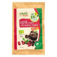 Budyń o smaku czekoladowym z żurawiną bez dodatku cukru Vitally Food BIO 40g (Vitally Food)