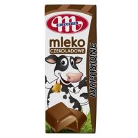 Mleko UHT Wypasione o smaku czekoladowym Mlekovita, 200ml ()