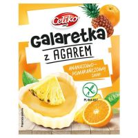 Galaretka z agarem o smaku ananas-pomarańczowy bez glutenu Celiko, 45g (Celiko)