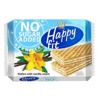 Wafelki waniliowe bez dodatku cukru Happy Fit 95g (Happy Fit)