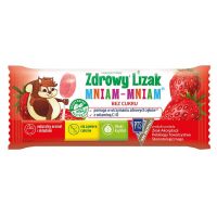 Zdrowy Lizak Mniam-Mniam o smaku truskawkowym Starpharma, 6g (płaski) (Zdrowy Lizak)