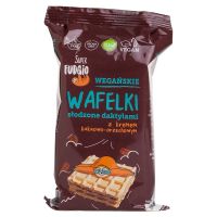 Wafelki słodzone daktylami z kremem kakaowo-orzechowym Super Fudgio BIO 120g (Super Fudgio)