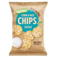 Chipsy kukurydziano-ryżowe - klasyczne z solą morską Benlian 50g (Benlian)