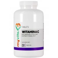 MyVita Witamina C 1000mg, 250 tabletek + róża + bioflawonoidy (MYVITA)