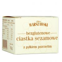 ŁAKOĆ WARSZAWSKI - Ciastka sezamowe z pyłkiem pszczelim bezglutenowe 150g (BATON WARSZAWSKI)