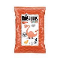 Chrupki kukurydziane Dinozaury o smaku ketchupowym BEZGL. BIO 4x15 g (BIOSAURUS)