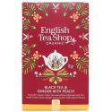 Herbata czarna z imbirem i brzoskwinią ( 20X2) BIO 40g (ENGLISH TEA SHOP)