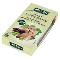 Sałatka z tuńczykiem, czerwoną fasolą, groszkiem i czarnym sezamem Helcom Premium 140g (Helcom Premium)